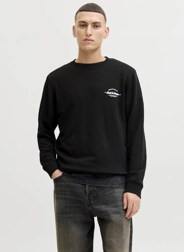 JACK & JONES Graphic Crew Neck Sweatshirt